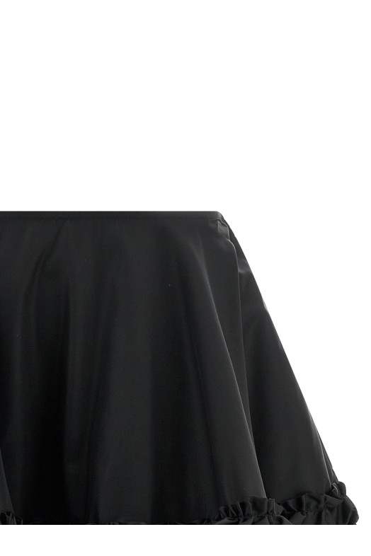 'Duchesse Nylon Mini Frill' skirt Black