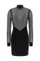 Dress with transparencies Black