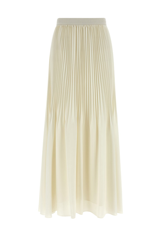 Pleated skirt White