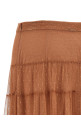 Tulle plumetis skirt Brown
