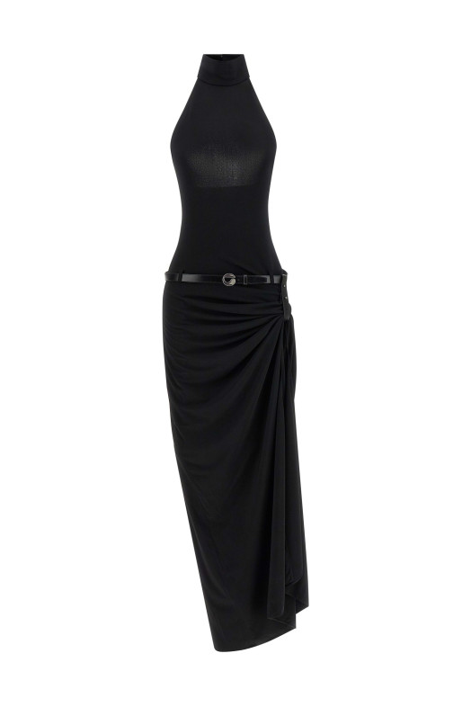 'Suspended Halterneck' dress Black