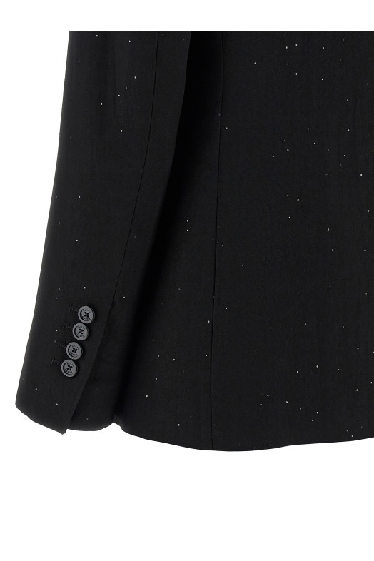 Micro sequin blazer Black