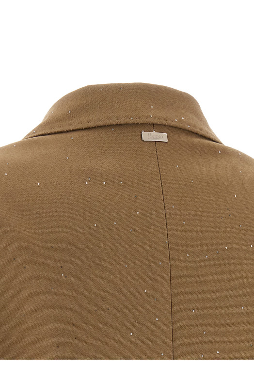 Micro sequin blazer Beige