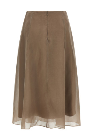 'Circle' skirt Beige