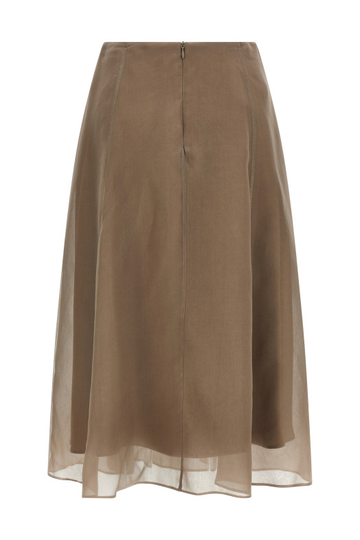 'Circle' skirt Beige