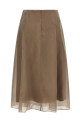 'Circle' skirt Beige