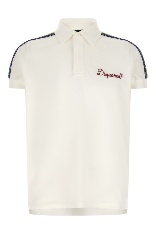 'Be Proud' polo shirt White