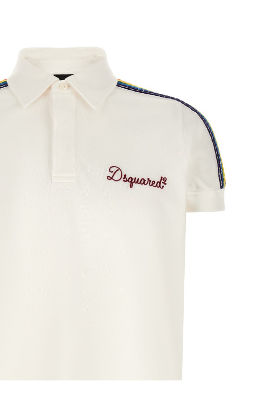 'Be Proud' polo shirt White