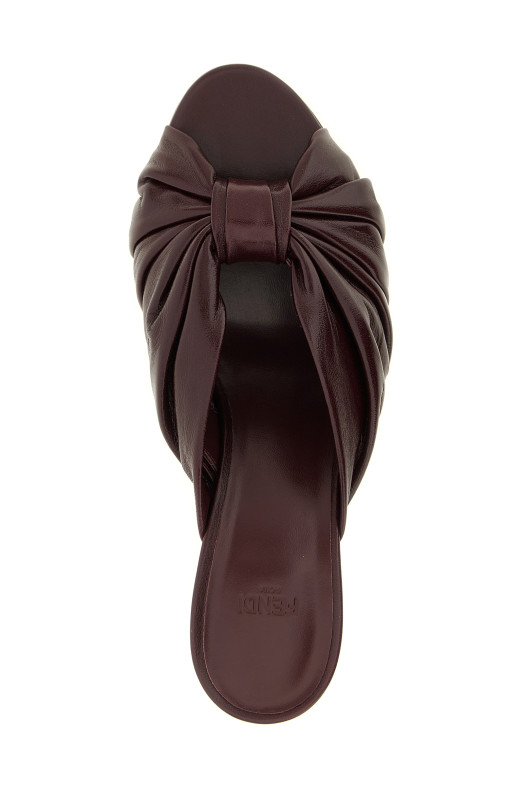 'Fendi Arco' slides Bordeaux
