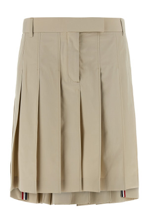Pleated skirt Beige