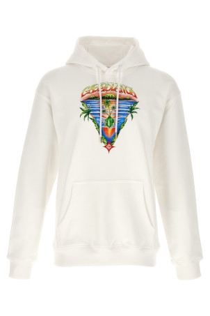 'Innocence Triangle' hoodie White