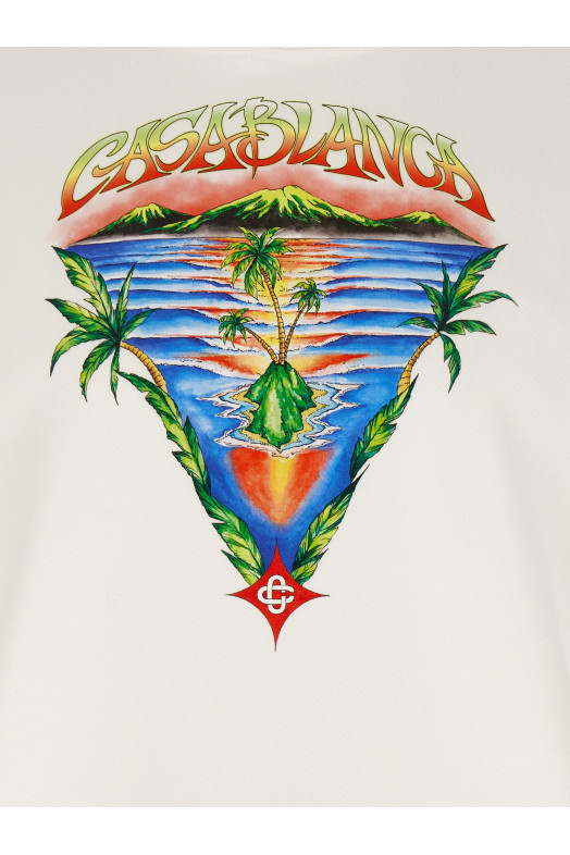 'Innocence Triangle' hoodie White