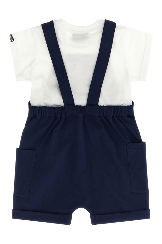 'Moschino Teddy Bear' t-shirt + dungarees set Multicolor