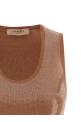Sequin top Brown