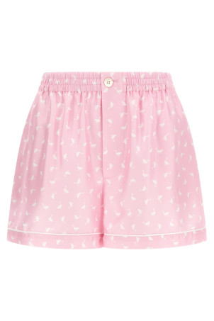 Pleated shorts Beige