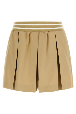 Шорты с плиссировкой, бежевые MOSCHINO A033505180084