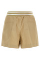 Pleated shorts Beige