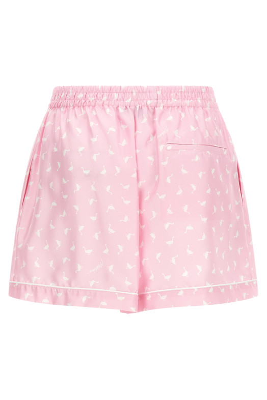 Pleated shorts Beige