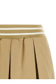 Pleated shorts Beige