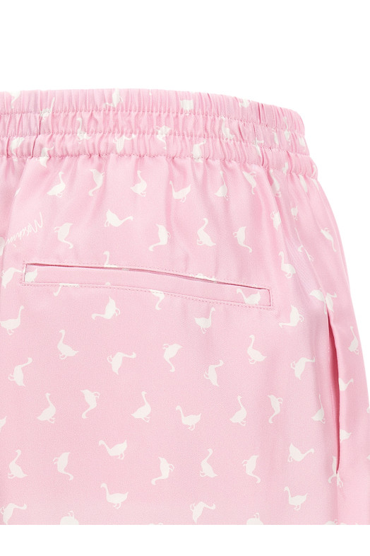 Pleated shorts Beige