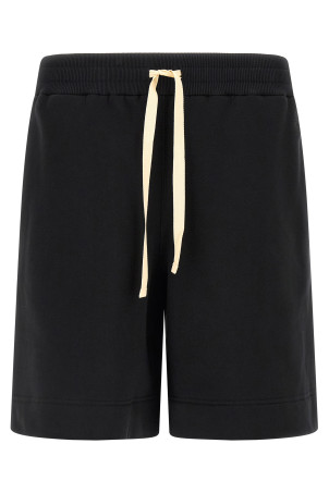 Embroidered logo bermuda shorts Black