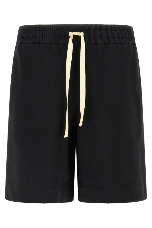 Embroidered logo bermuda shorts Black