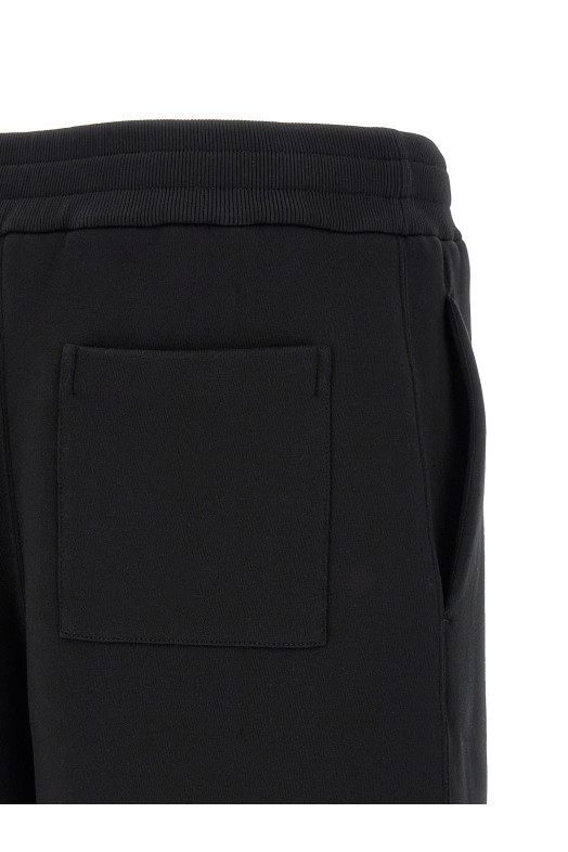 Embroidered logo bermuda shorts Black