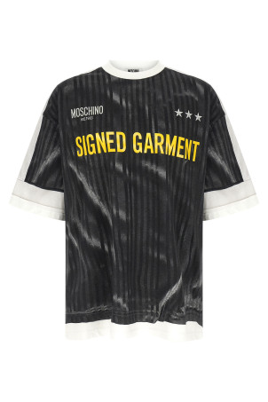 Trompe-l'œil print T-shirt Black