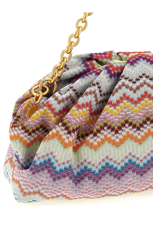 'zig zag lurex' shoulder bag Multicolor