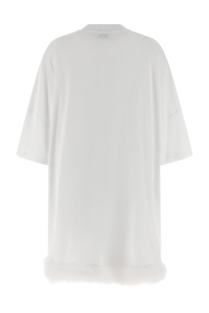 Feather dress White