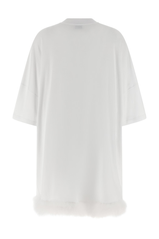 Feather dress White