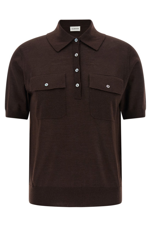'Linfa26' polo shirt Brown