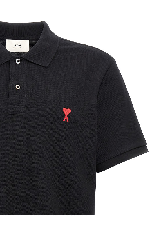 'Ami De Coeur' polo shirt Black
