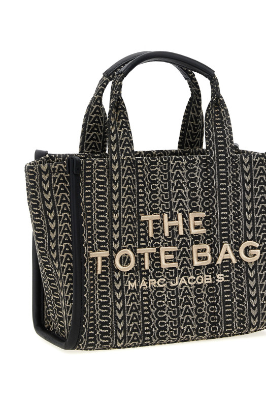 'The Monogram Jacquard Small Tote' handbag Black