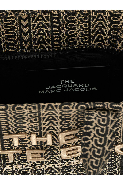 'The Monogram Jacquard Small Tote' handbag Black