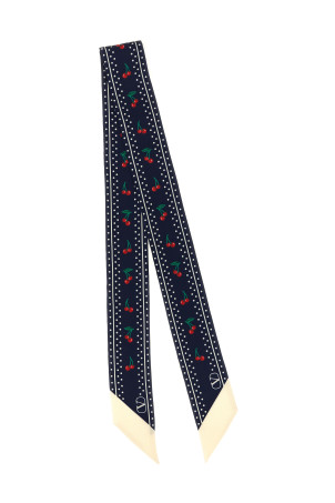 Valentino Garavani 'Cherryfic' scarf Blue