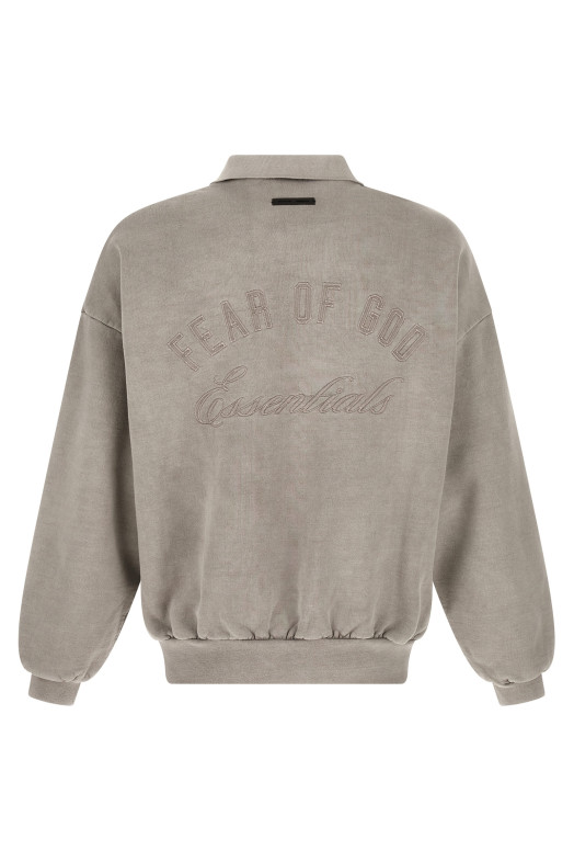 'Classic Fleece' polo shirt Gray