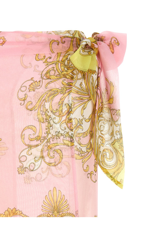 'Spring Barocco' Beach cover-up skirt Multicolor