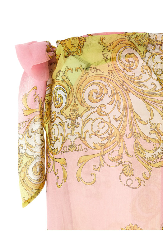 'Spring Barocco' Beach cover-up skirt Multicolor