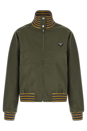 Logo bomber jacket Green