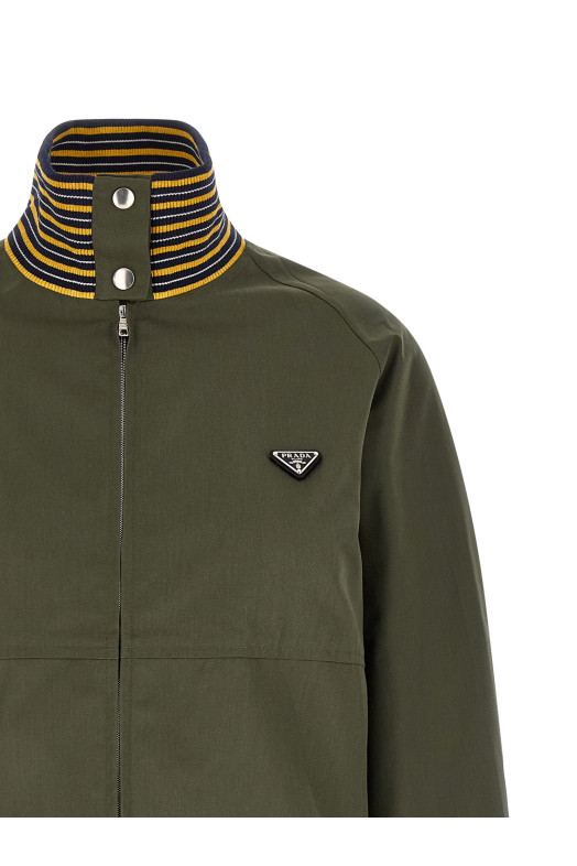 Logo bomber jacket Green