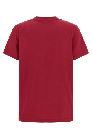Logo embroidery t-shirt Red