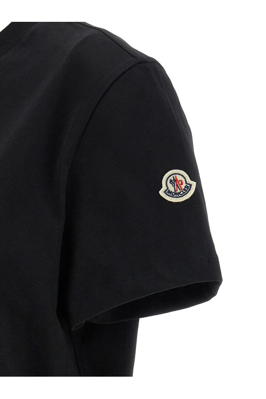 Logo embroidery t-shirt Black