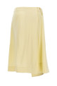 Атласная юбка с боковым разрезом Желтый JIL SANDER (J03MA0113J65022337)