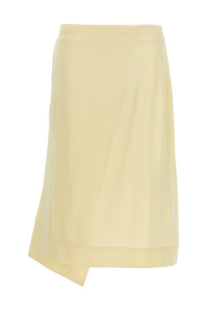 Атласная юбка с боковым разрезом Желтый JIL SANDER (J03MA0113J65022337)