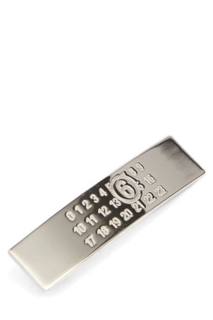 'Numeric' hair clip Silver