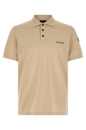 Piqué polo shirt Beige