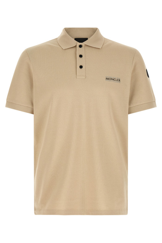 Piqué polo shirt Beige
