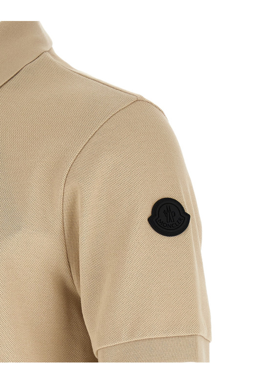 Piqué polo shirt Beige