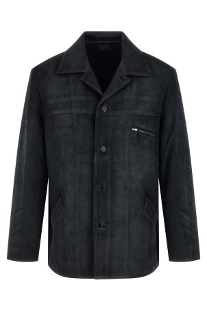Suede jacket Blue